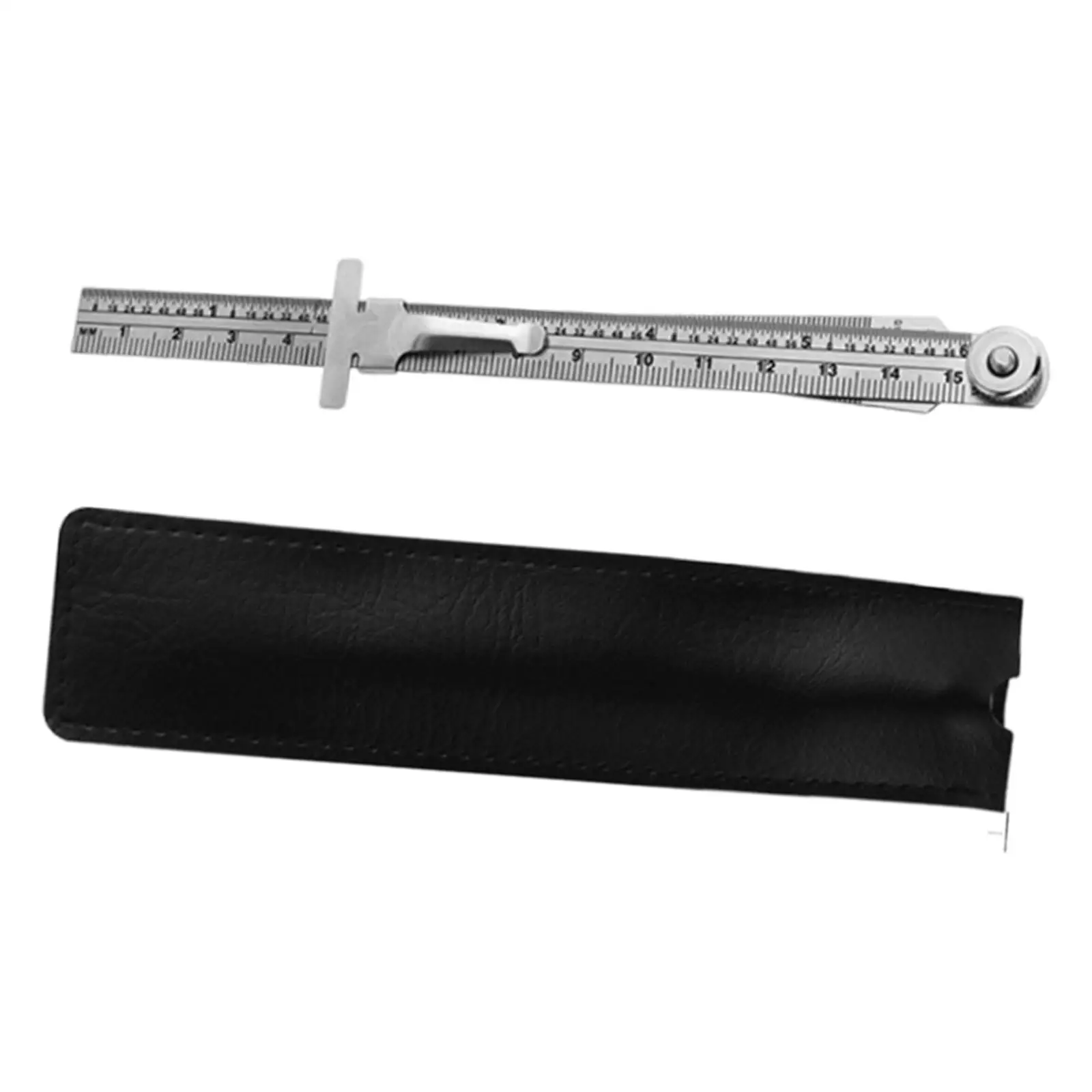 Taper Feeler Gauge Ruler Diameter Depth Measuring Accessories Gauge Measuring Tool Multipurpose Sturdy V Shape Ruler