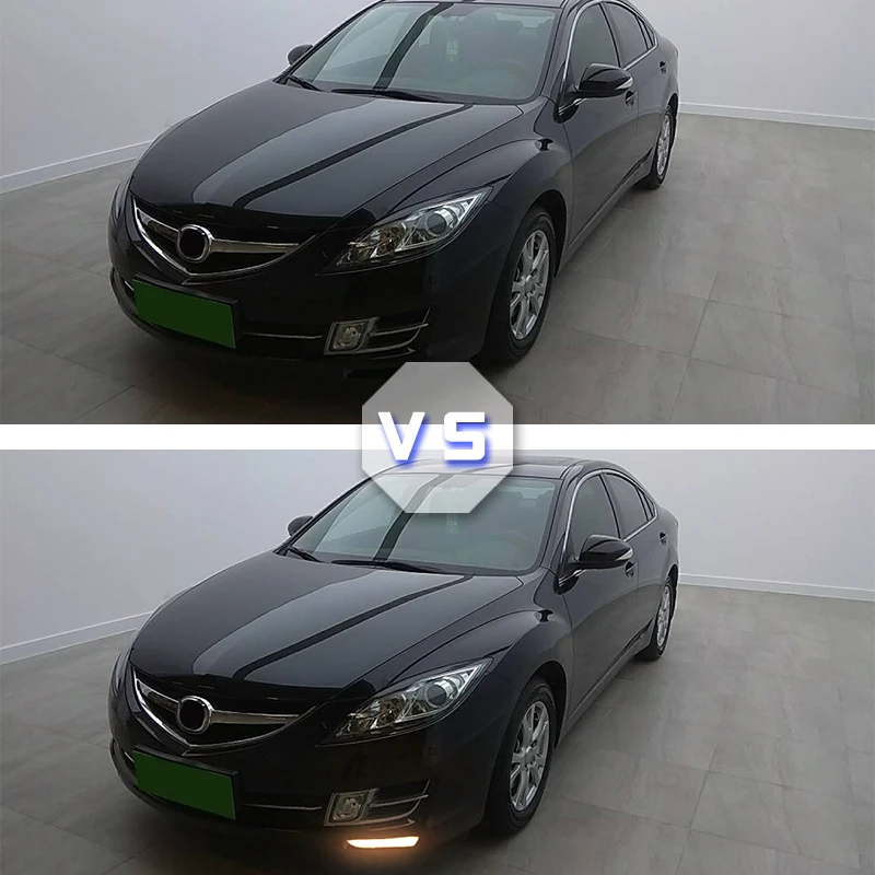 2pcs For Mazda 6 Mazda6 GH Ruiyi 2009 2010 2011 2012 Front bumper LED Fog Light Daytime Running Light DRL Lamp