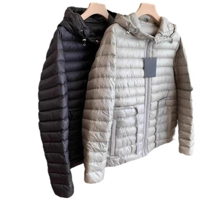 2026 American Autumn and Winter New Women's Down Jacket Hooded Commuting Goose Down Slim Fit Jacket
