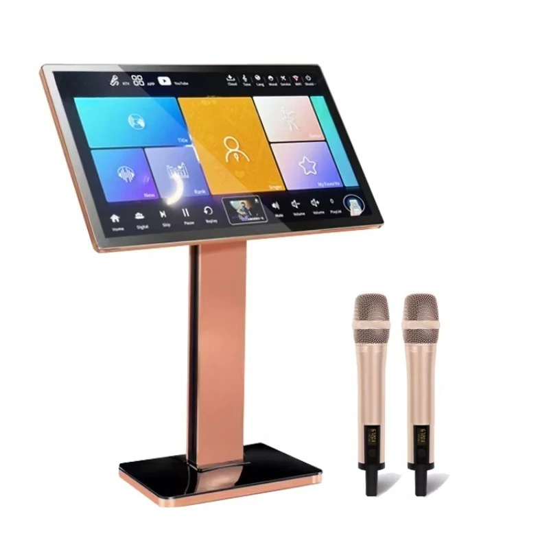 21.5 Inch 4 IN 1 Karaoke Machine, 2TB Home Party Karaoke Set, Intelligent Song Selection Karaoke Player