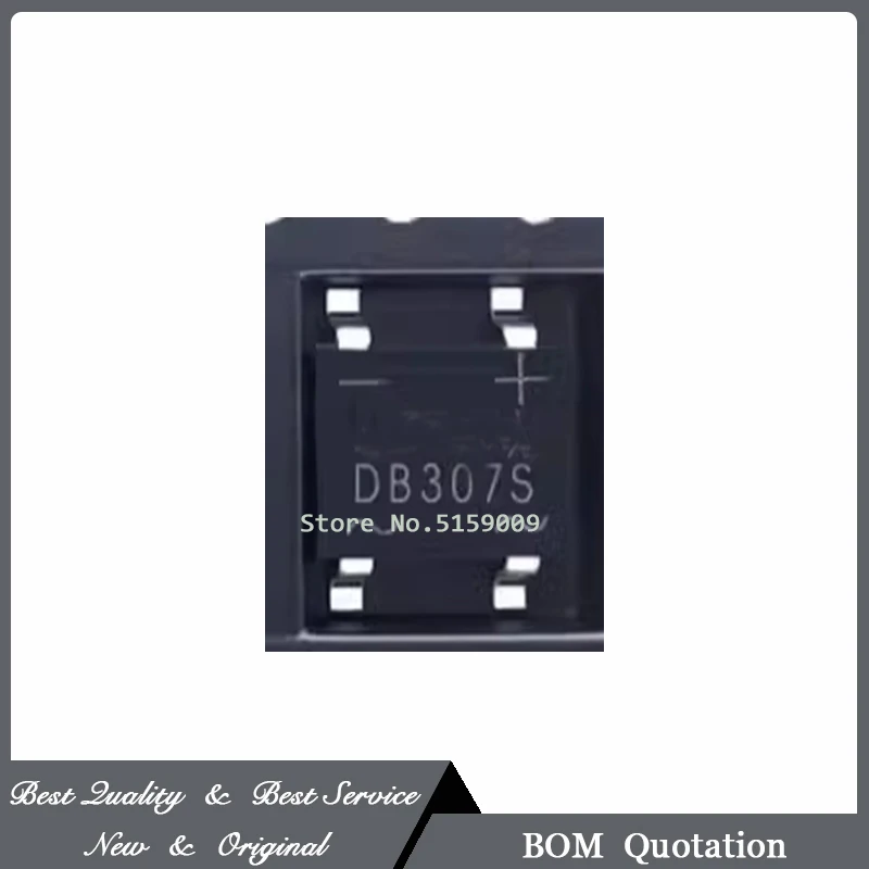 10 Pcs/Lot DB307S SOP4 3A 1000V 100% New Original In Stock