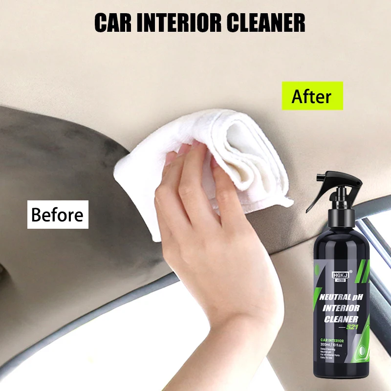 

Car Interior Cleaner Neutral Ph Dust Removeing Spray Seat Leather Roof Dash Cleaning Auto Detailing