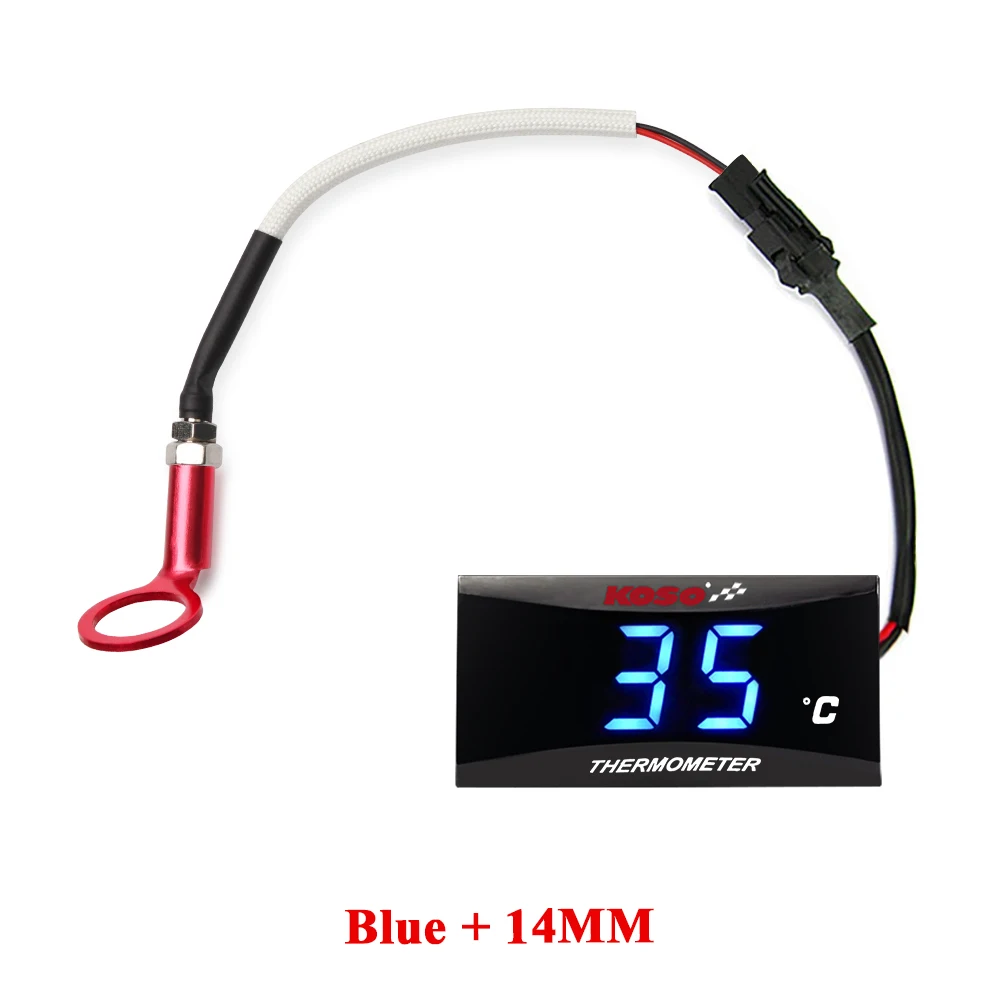KOSO cilinderkop temperatuurmeter Motorfiets LCD Digitale Scherm Sensor SAMCI Universele cilinder Temp Meters ﻿