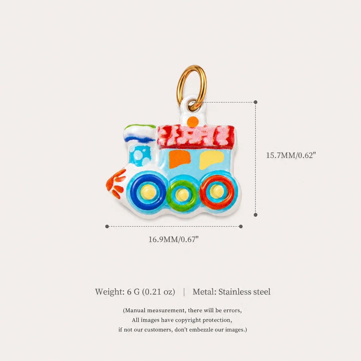 316 Edelstahl Wasserdicht Farbbeständig Modisch Und Beliebt Bunte Pferde-Mais-DIY-Anhänger Charms Für Schmuck – Detail 6
