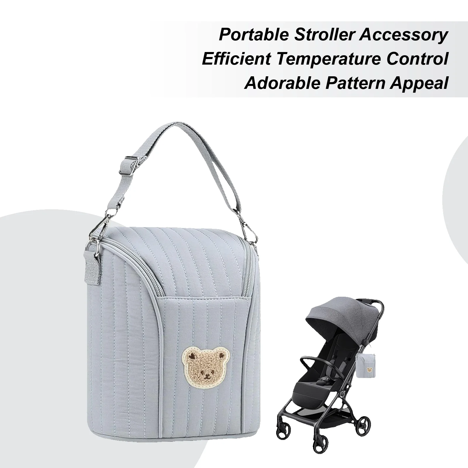 

Insulated Toddler Bottle Bag Insulated Lightweight Cute Kids Bottle Carrier Milk Storage Bag for Breastmilk Food Transport