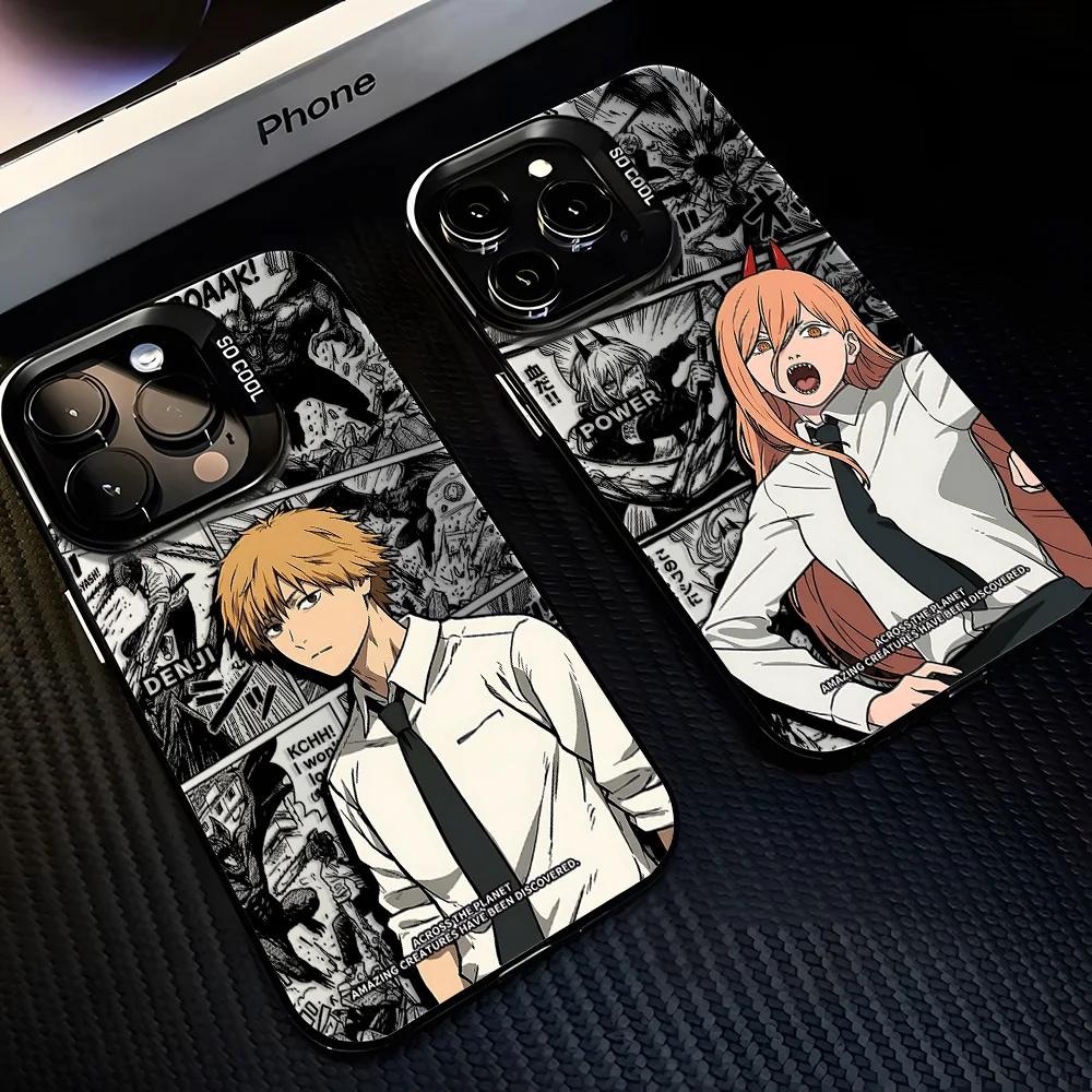 Cool Chainsaws Man Phone Case for Samsung Galaxy S26 S25 S24 S23 S22 S21 S20 Note20 FE Ultra Plus 4G 5G Anti Fall Matte Cover