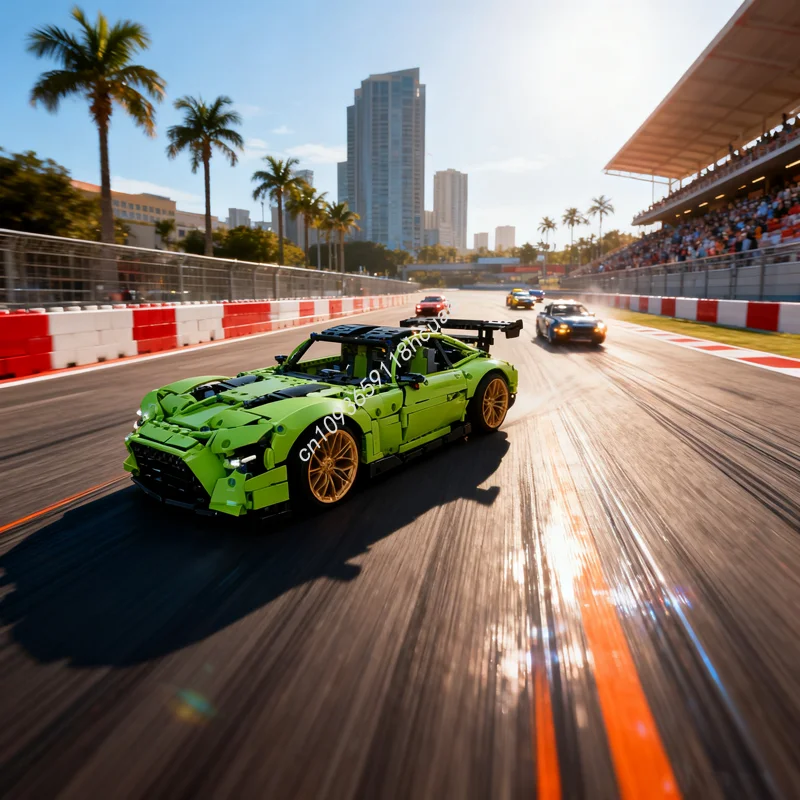 

2456 шт. MOC GT R Black Series B модель Технические строительные блоки игрушка Архитектура Сборка Рождественские подарки DIY идея Кирпич Дети