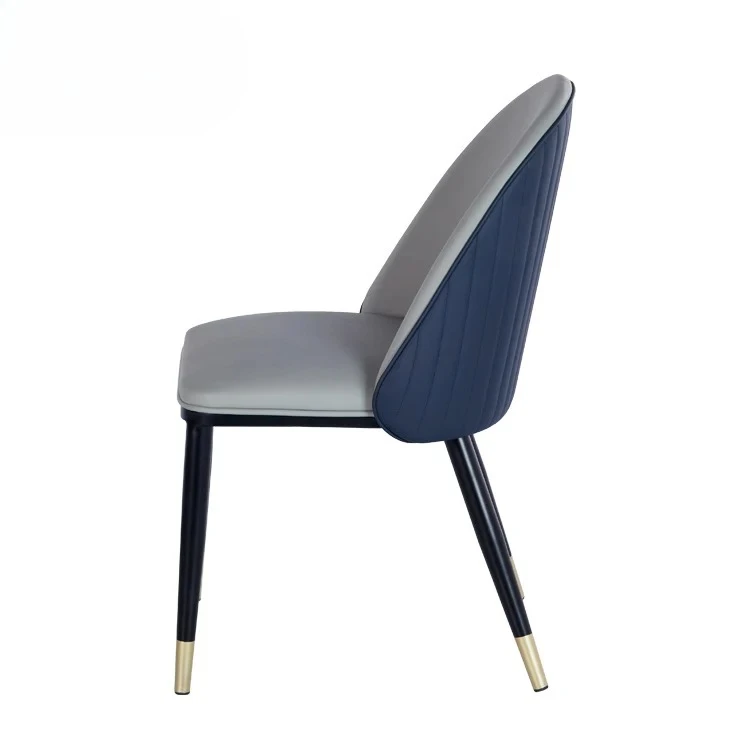 

For Luxury modern real leather soft home chair luxury nordic velvet dining room chair