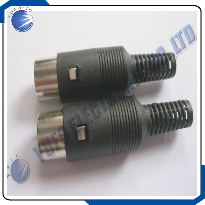 Free Shipping One Lot 100 Pcs DIN Plug 3pin Connector 3 Pin with Plastic Handle 3p Male