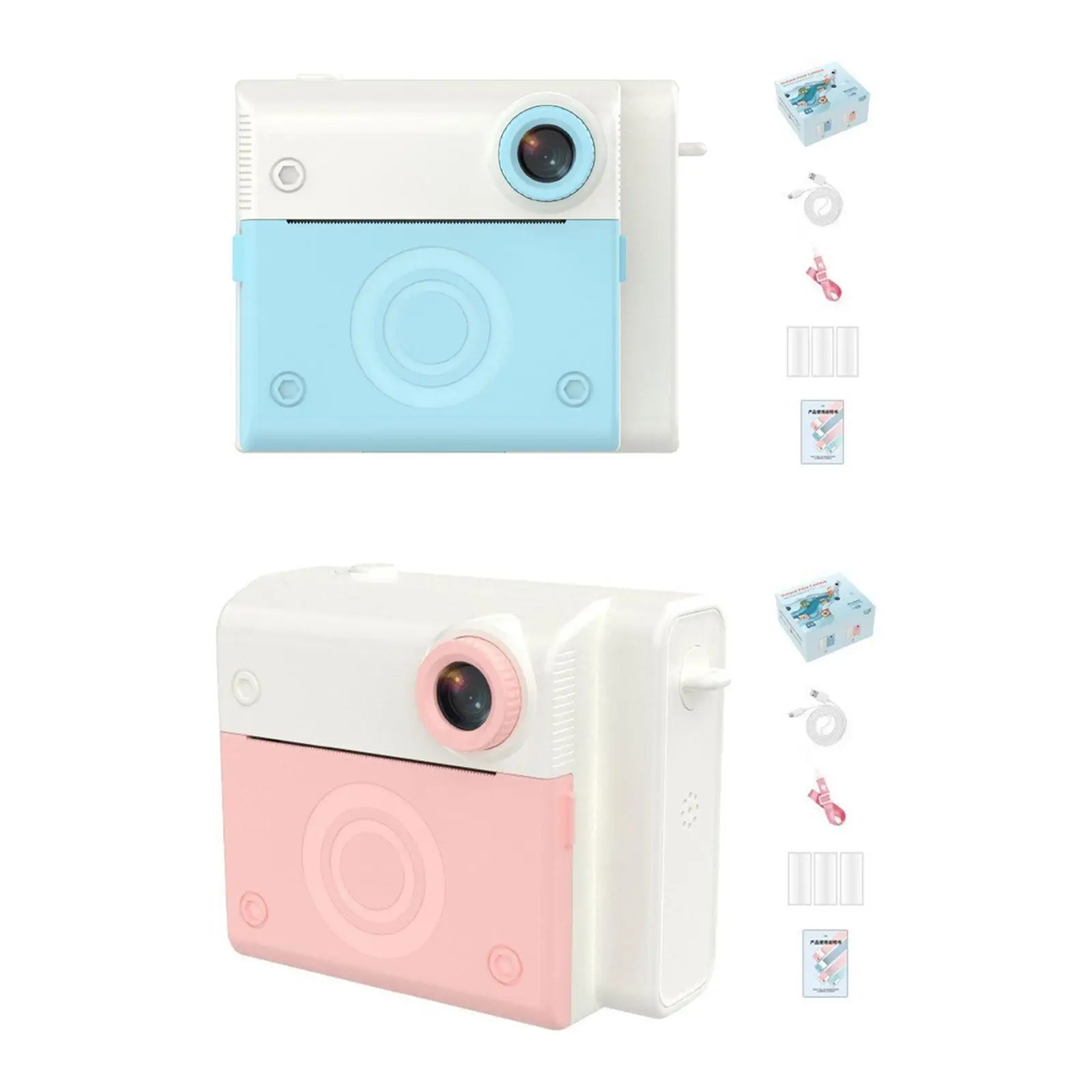 Camera Voor Kind Stevig 2.8 Inch Scherm 4800W Pixels Compacte Instant Print Praktische Kindercamera Voor Ideaal Cadeau Spelen Entertainment