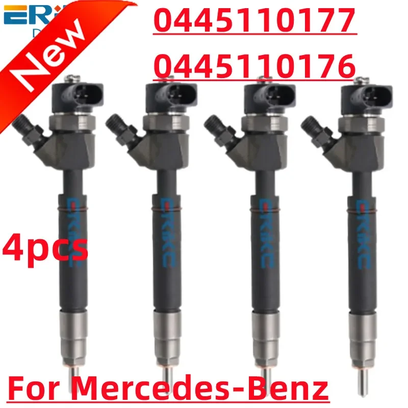 

4 шт. новый 0445110177 инжектор дизельного топлива OE 6480700287 6480700487 для дизельного двигателя Mercedes-Benz 0 445 110 177