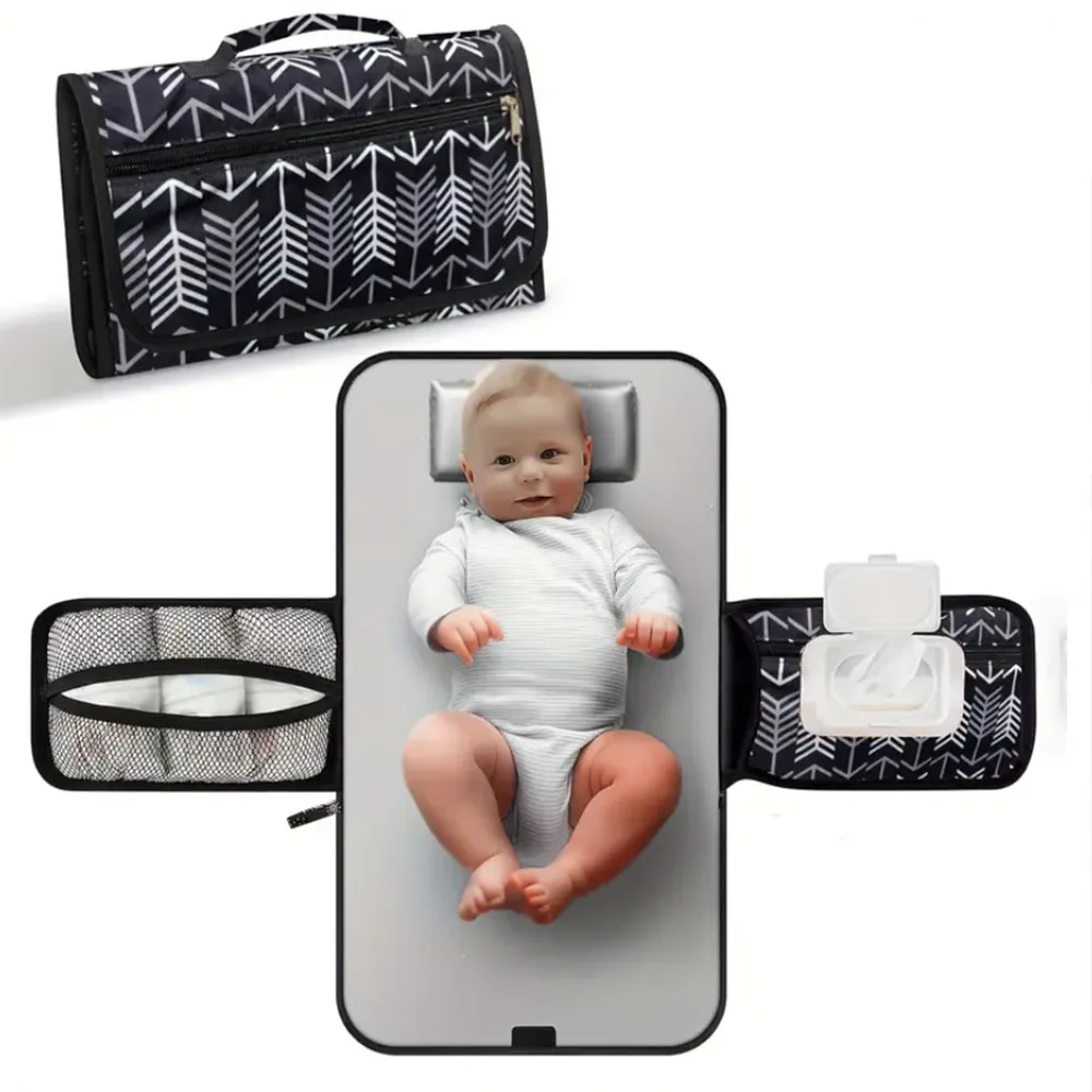 Cambiador portátil para bolsa de pañales o cambiador, cambiador de viaje, mesa de pañales unisex para bebés