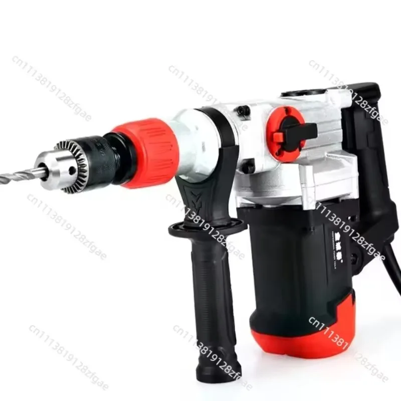 Industrial Grade Electric Hammer Drill, High-Power Impact Drill for Concrete Masonry Wall, Multi-Function Corded Electric