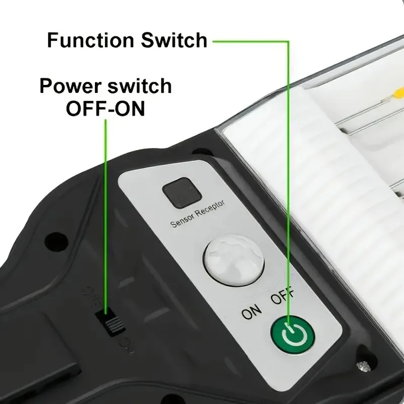 COB LED الشمسية الذكية مصباح الشارع في الهواء الطلق الأمن حديقة مسار الإضاءة لزينة عيد الميلاد 0 فواتير الكهرباء أضواء الجدار