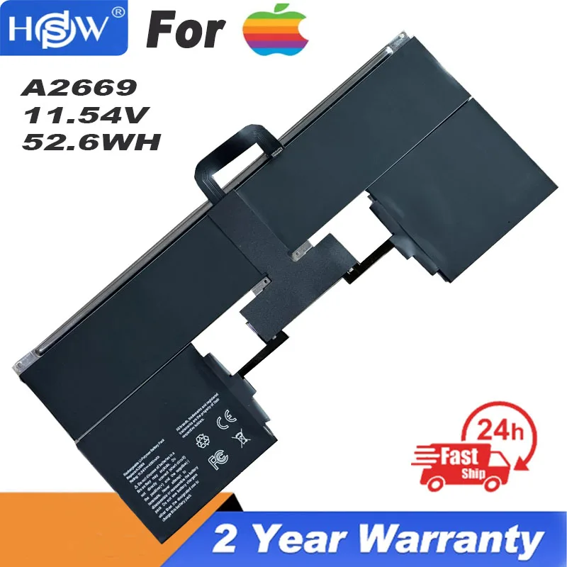 

11.54V 52.6Wh New A2669 Laptop Battery for Apple Macbook Air 2022 (M2) A2681