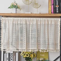 Cabinet Wardrobe Curtains for Kitchen Living Room Bedroom Home Decoration Short Curtain Japanese Style Small Floral Print Lace