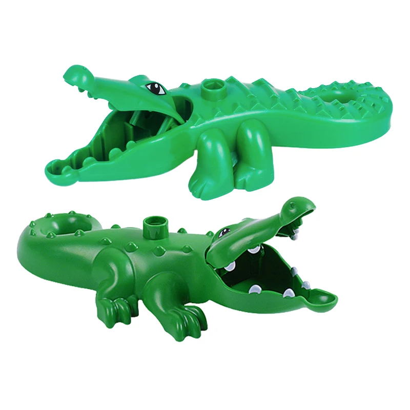 Große Bausteine Tiere Teile Zoo Sets Dinosaurier Montieren Zubehör Kompatibel Duplon Ziegel Jurassic Spielzeug für Kinder Geschenk