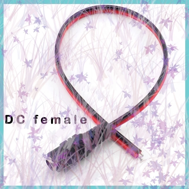 1/2/5/10pcs DC Female Plug Power Extension Cable Adapter 5.5x2.1mm Jack Connectors  For CCTV Camera LED Strip DC Wire Cord C4