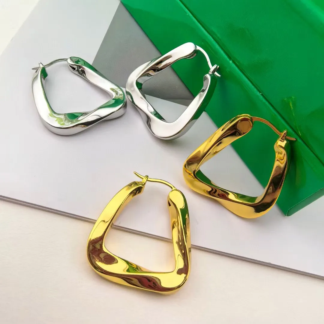 

Torque Delta Hoops Stud Minimalist Everyday Earrings For Women