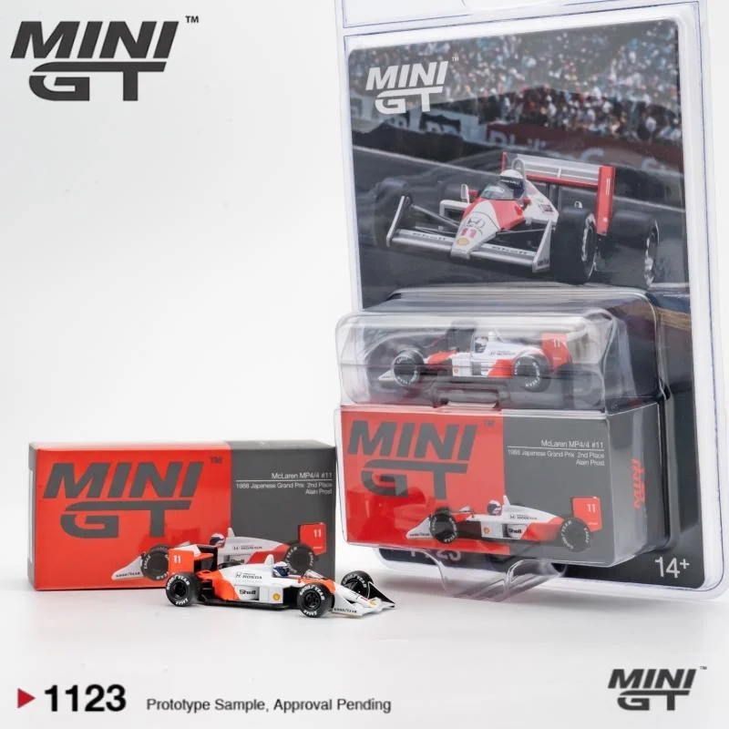 在庫あり-1-64-11--プロスト-f1-1988年日本グランプリ合金ダイキャストカーモデル、大人向け装飾品、男の子向けおもちゃ、子供の誕生日プレゼント