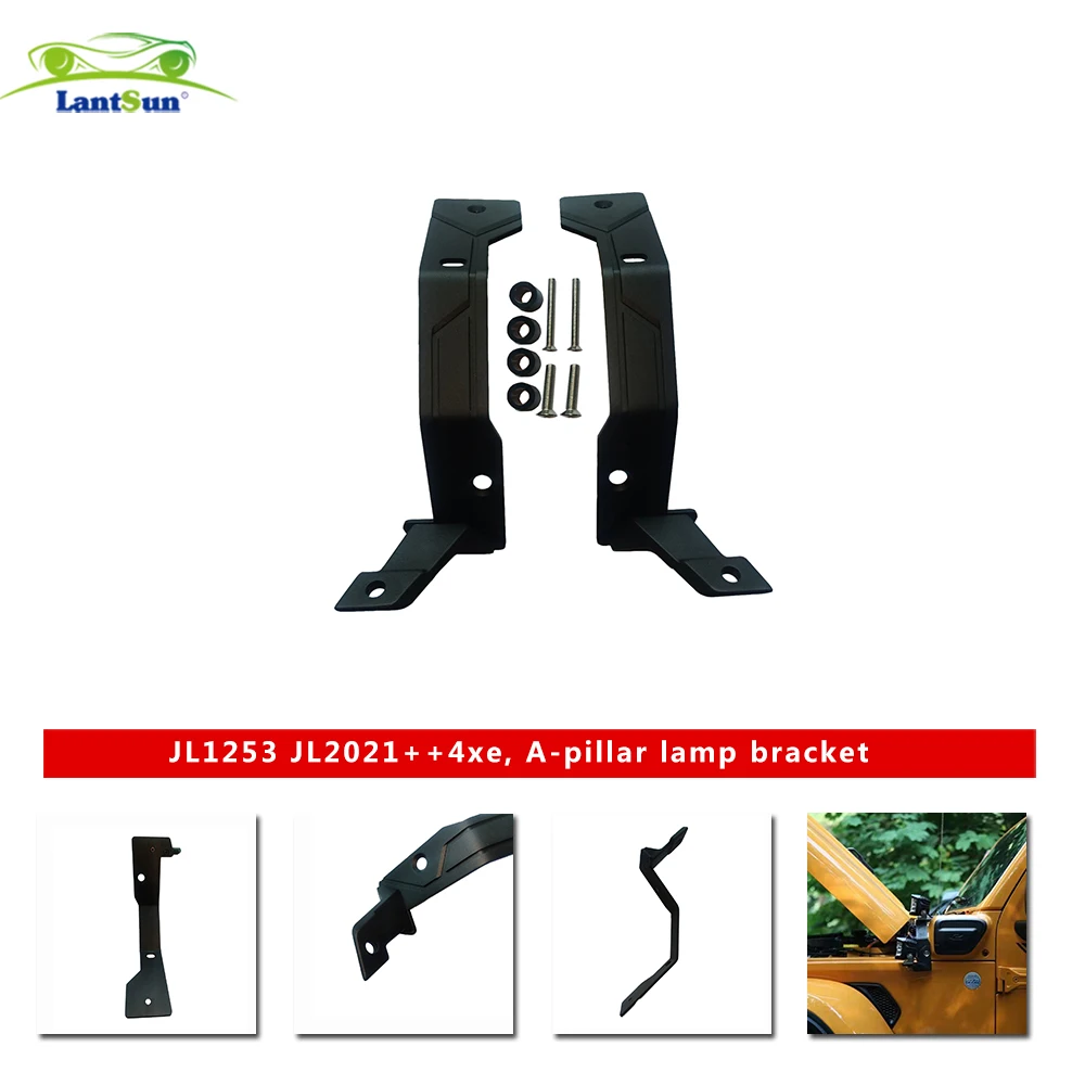 JL 4XE,A-pillar bracket 2 lamp Aluminum Alloy for jeep JL 4xe，wrangler 2021++