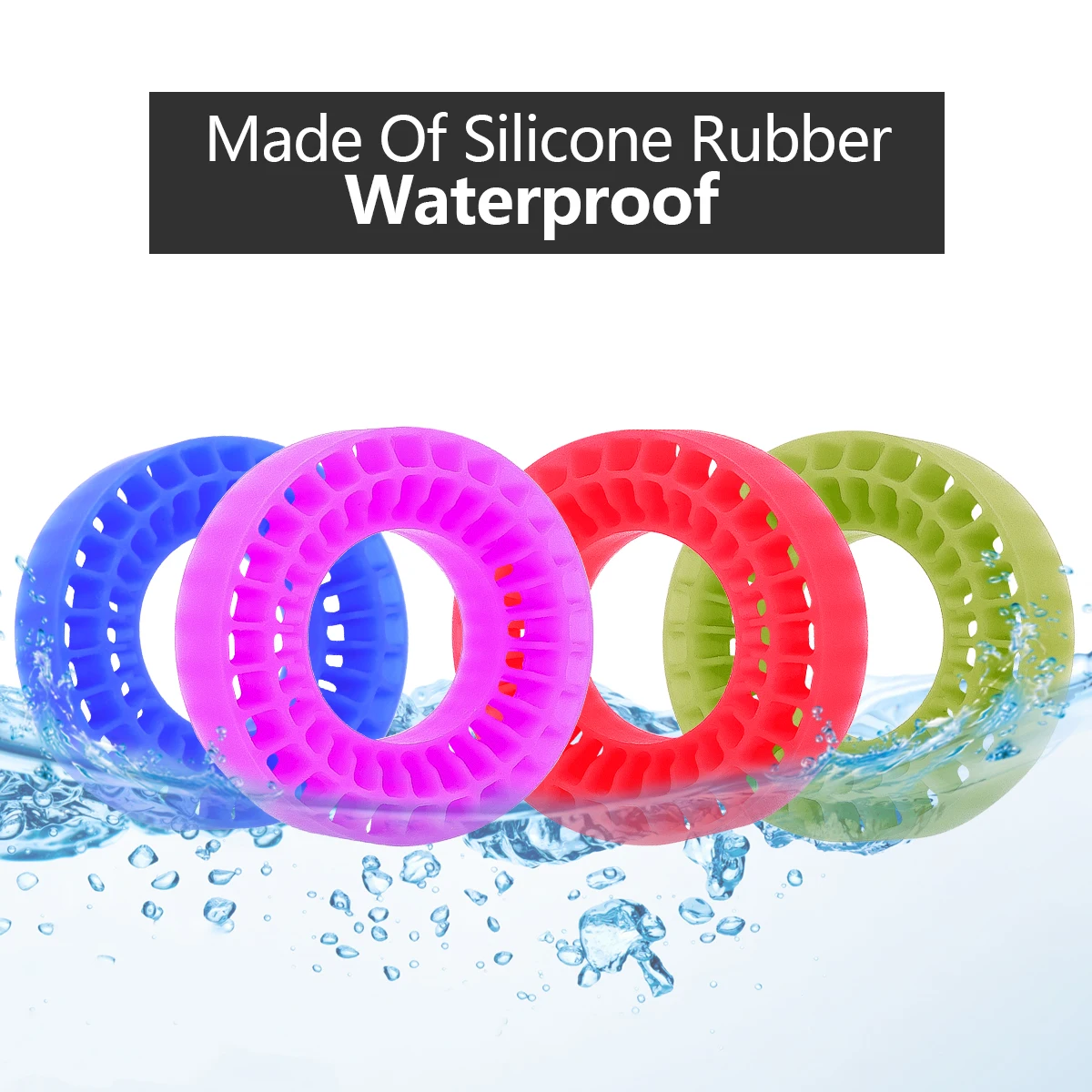 Waterproof 55mm Silica Gel Insert Foam Fit 1.0Inch Tyres For 1/18 1/24 Rc Crawler SCX24 Fcx24 Ax24 Enduro24 TRX4M Tire Upgrades