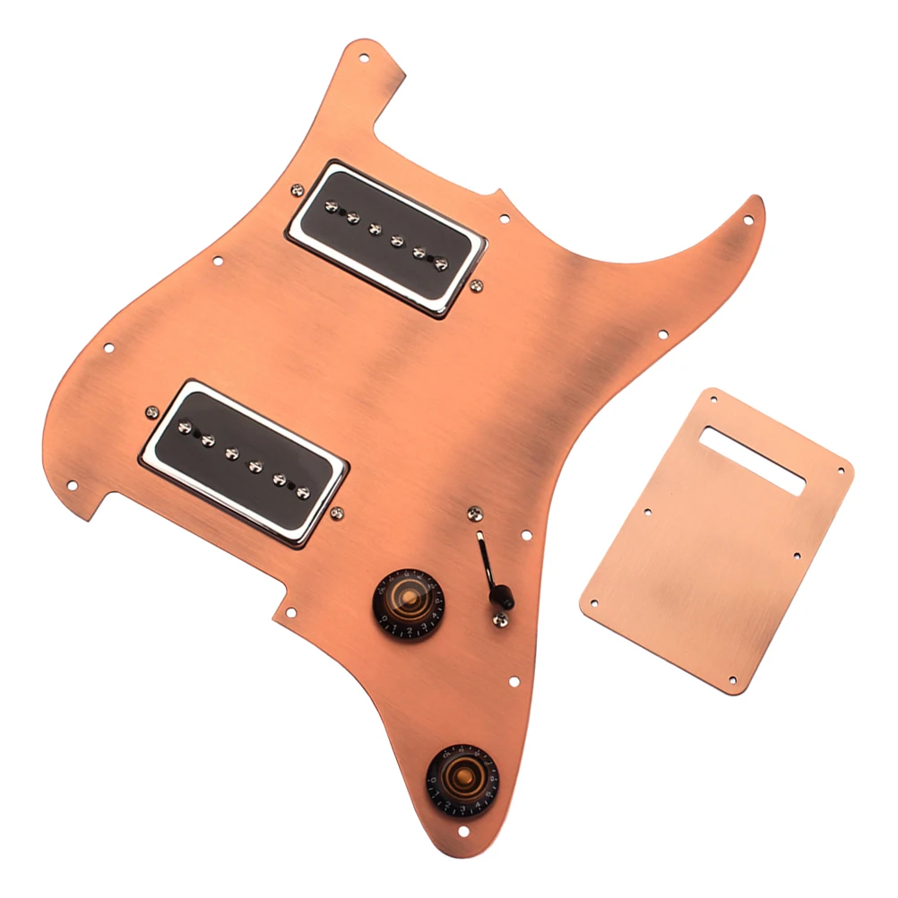 

Electric Guitar With Humbuckers Loaded Anti-Scratch Pickup Protector Board Aluminium Alloy 28.4X22.5X3Cm