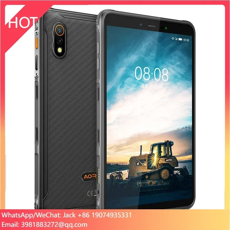 

Планшет Aoro P100 с фронтальной камерой 5 МП, задней камерой 13 МП, 8.0-дюймовым экраном 800*1280, Android 12, 4 ГБ ОЗУ + 64 ГБ ПЗУ, защищенный от ударов, сертифицированный Atex.