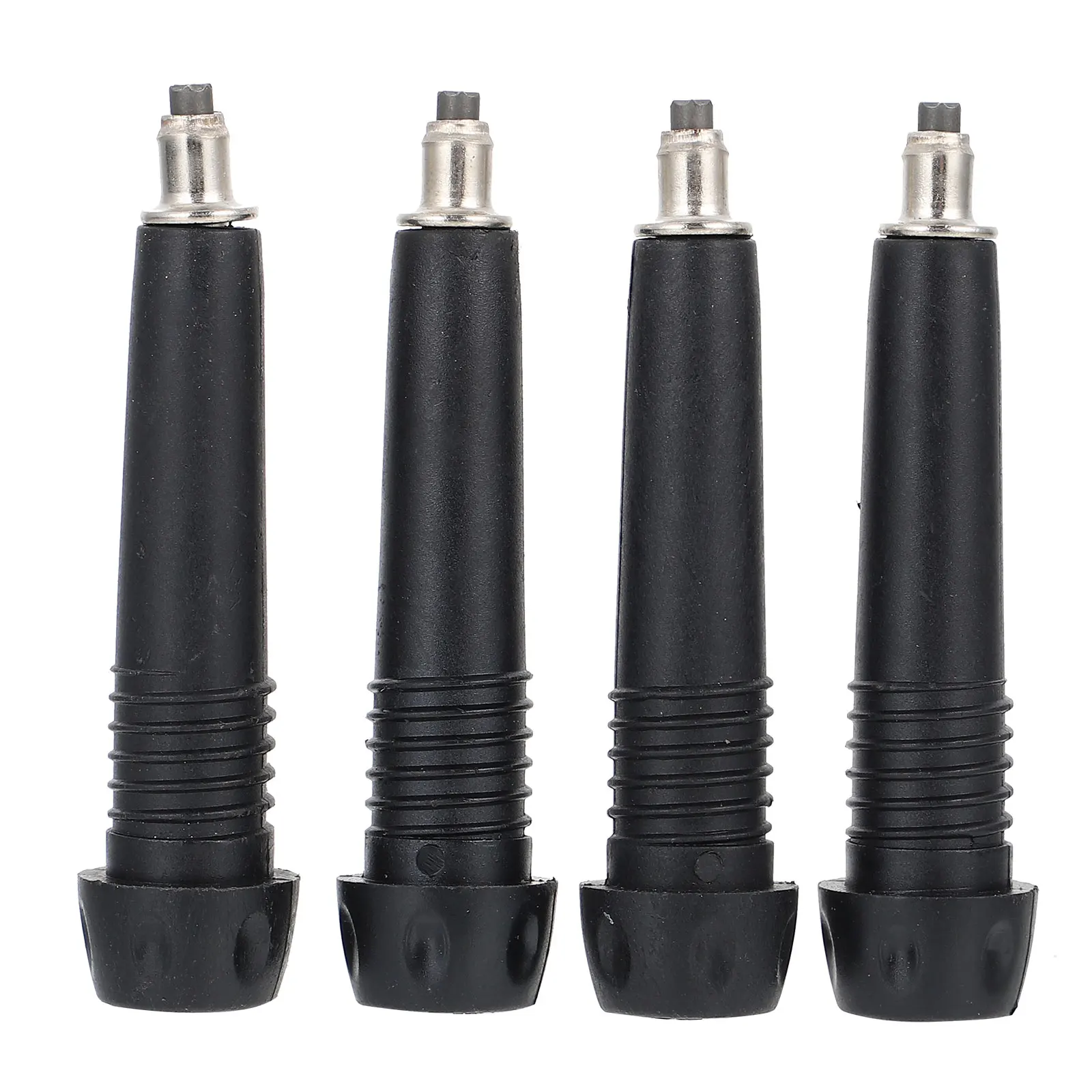 

4pcs Black Trekking Walking Sticks Tips Carbon Tungsten Wear Resistant Climbing Rods Hiking Camping Accessories
