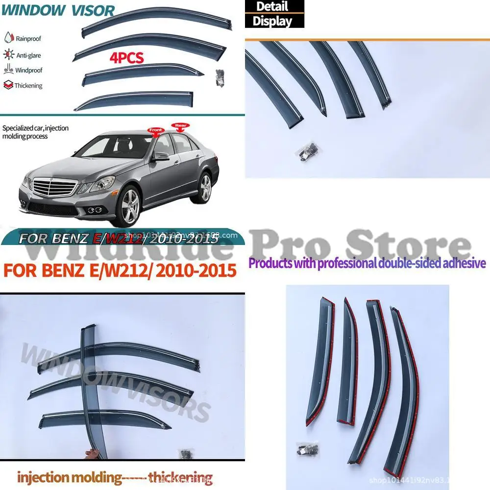 

1 set For Mercedes Benz E Class W212 2010-2016 Window Visor Rain Shield