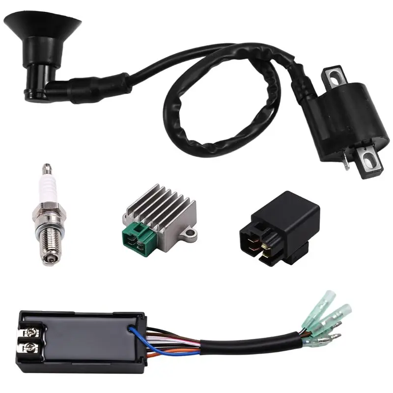Superior-5 Pcs Ignition Coil Kit Replacement Ignition CDI Box 0451018 0452187 For Polaris Sportsman 90 2001-2007
