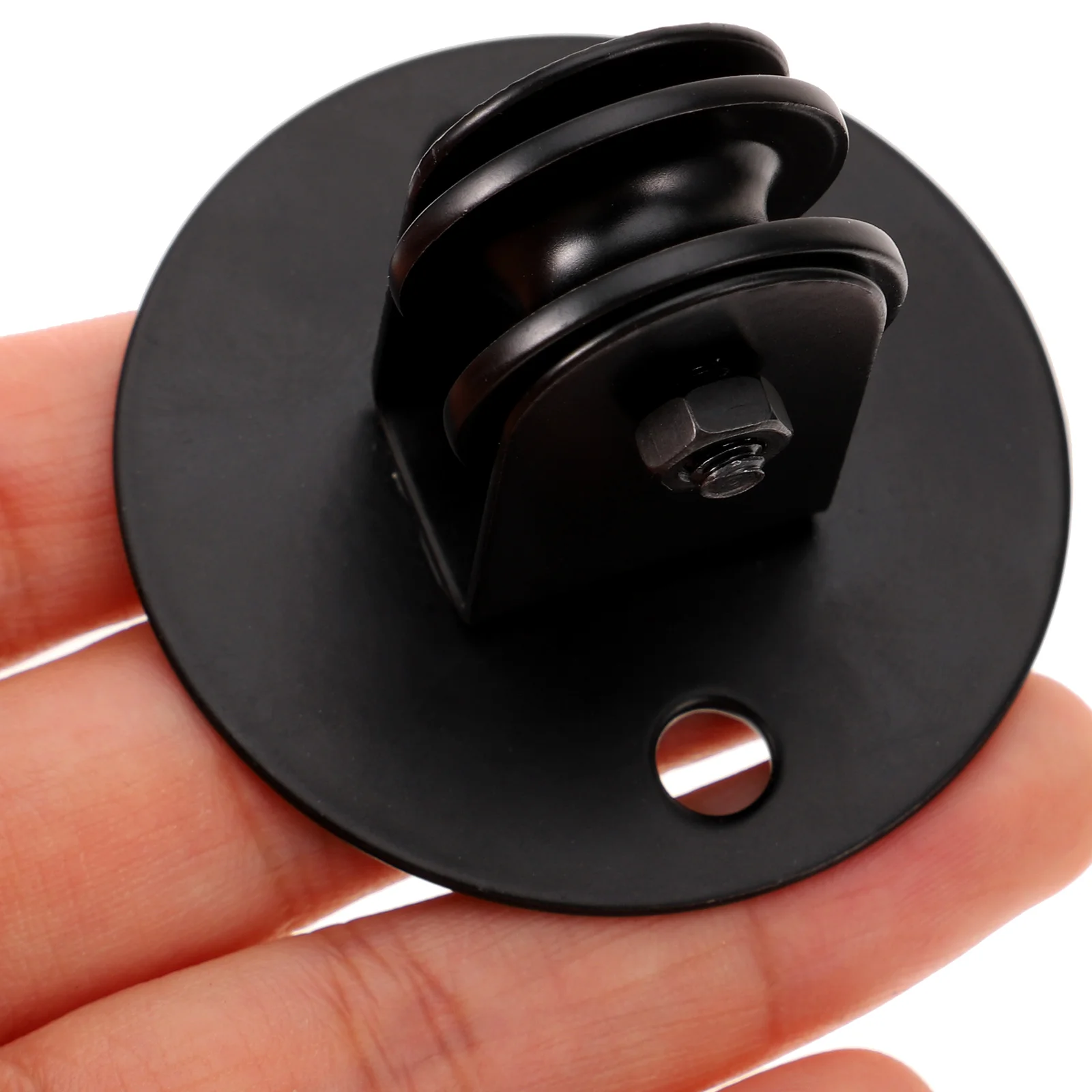 

1 Set Sliding Pulley System For Pendant Lamp Black Iron Adjustable Ceiling Mount Chandelier Lifting Replacement Hanging Pulleys