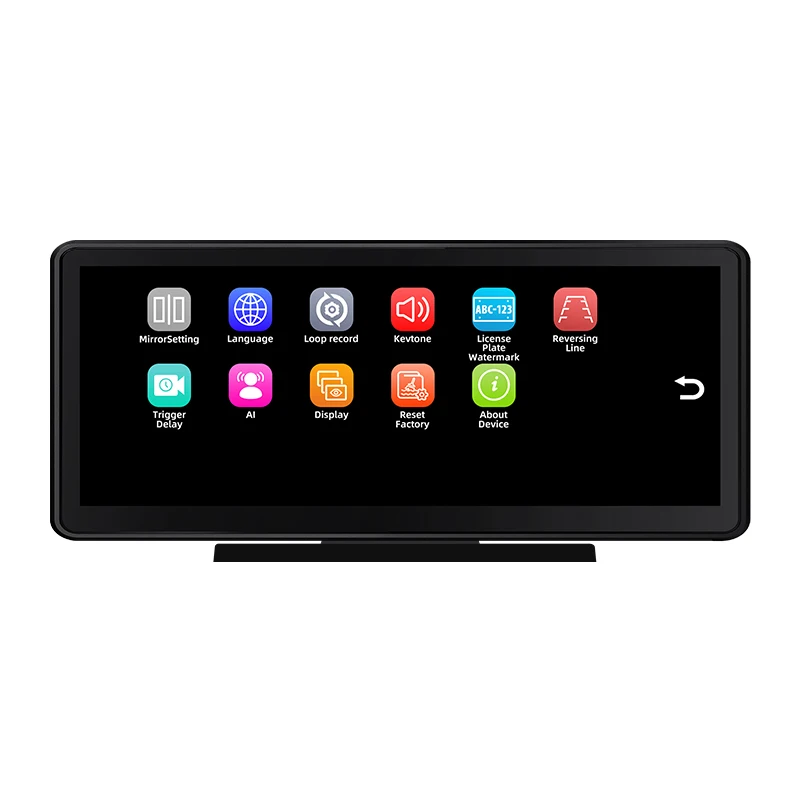 10.36 Inch Portable Car MP5 DVR Recorder   4   Split Screen FHD Front Rear Backup   for Truck/Bus/Trailer/RVs