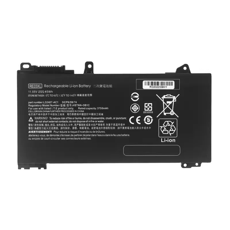 RF03XL For HP HSTNN-OB1Q L84354-005 L83685-AC1 11.4V 3790mAh 45Wh Laptop Battery