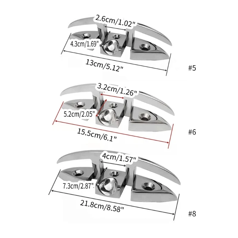 

Deck Cleats Handle for Boat 316 Stainless Steel Marine Accessory Anchor-Dock Yacht Bollard Marine Grade Mooring Rope Tie