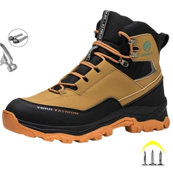 New 2023 Fashion Men's Work & Safety Boots Steel Toe Cap Crush-Resistant And Puncture-Proof Sole Ideal For Construction Sites