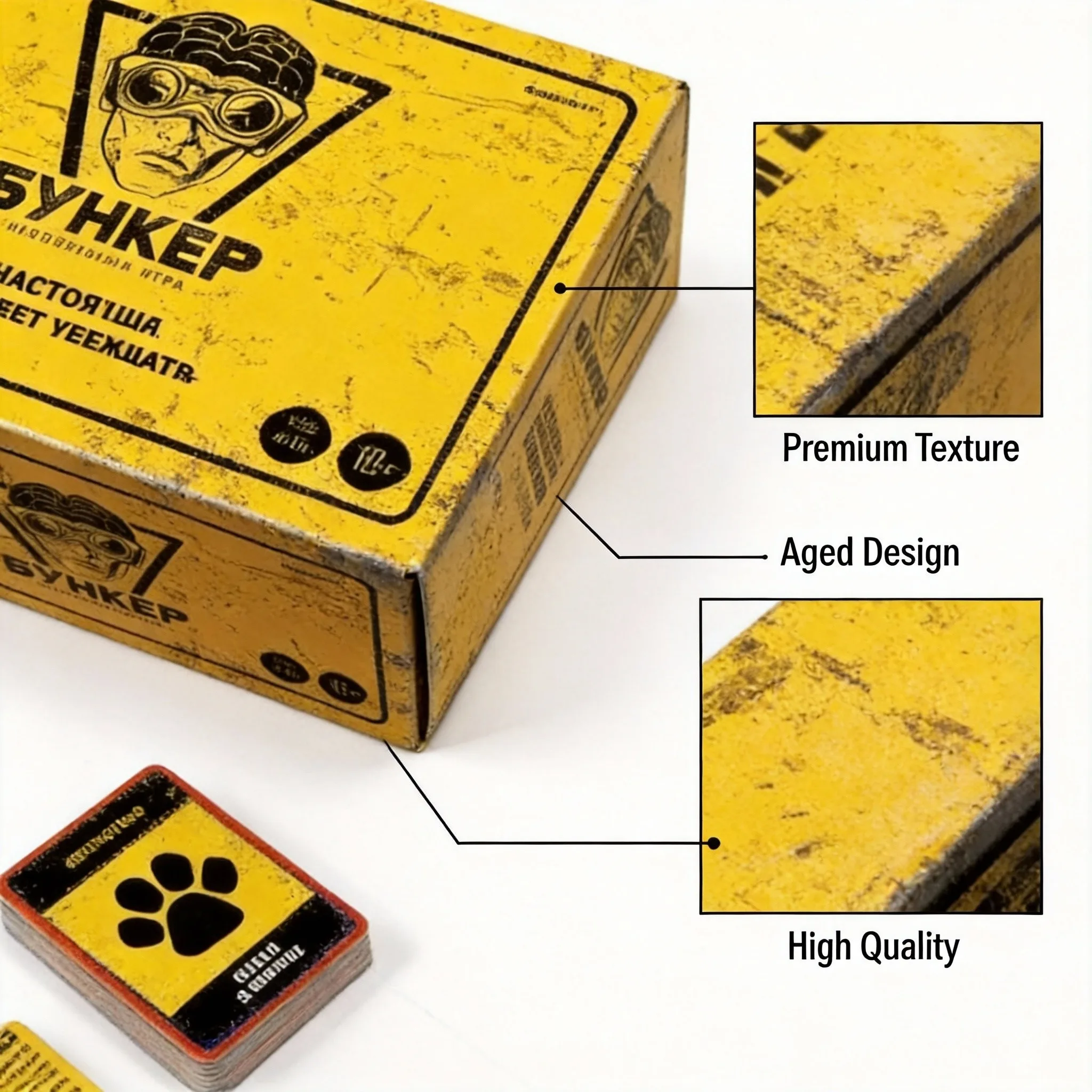 

Карточная игра BUNKER Survival Debate — стратегическая настольная игра для взрослых, постапокалиптическая игра для общения между людьми.