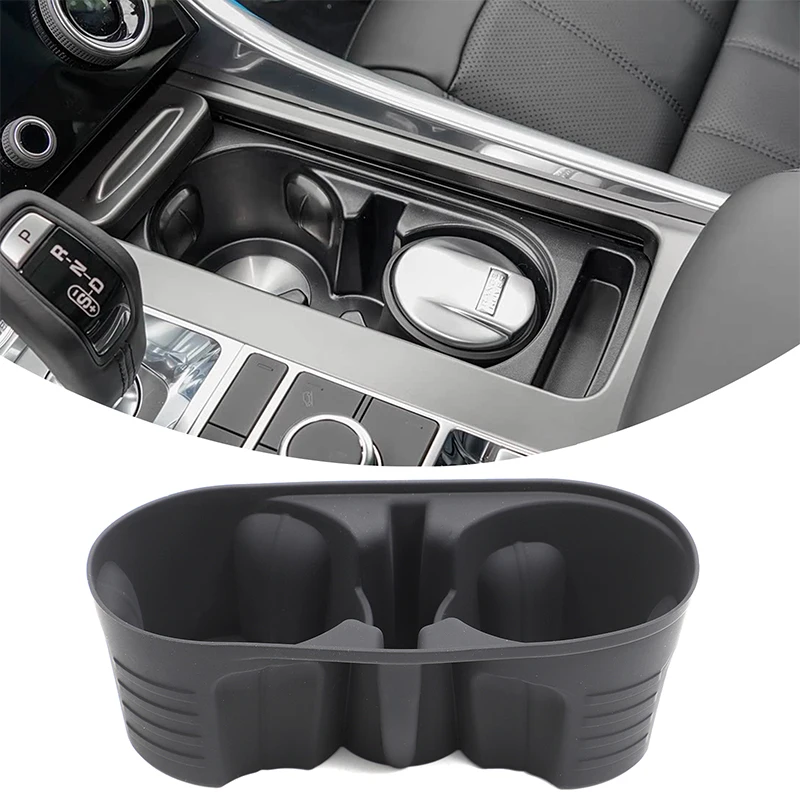 

For Land Rover Range Rover Vogue Sport 18-22 Black Car Center Console Water Cup Holder Storage Box Interior Car Accessories