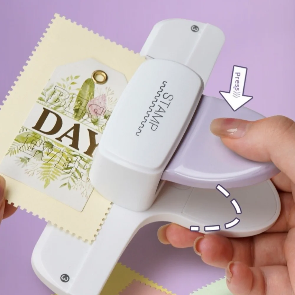 New DIY Stamp Lace Embossing Tool Handmade Decorative Border Punch Machine Scrapbook Notebook Pattern Puncher