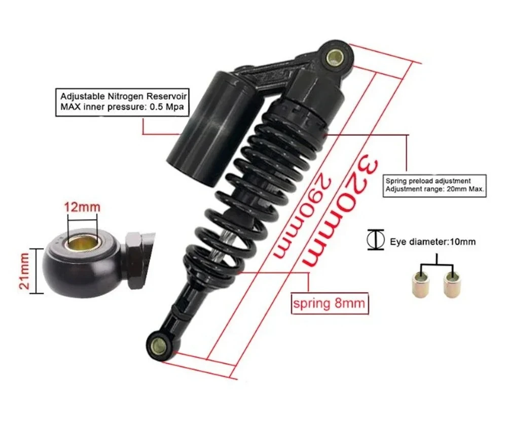 Shock absorber thick spring weight suitablea various models of motorcycle modification