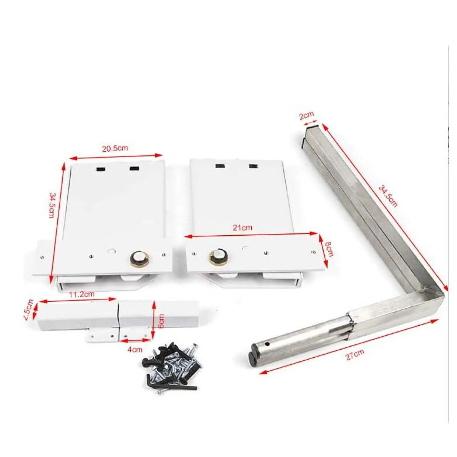 Practical Wall Bed Hardware Kit Durable Metal Lift System Easy Installation for Small Spaces