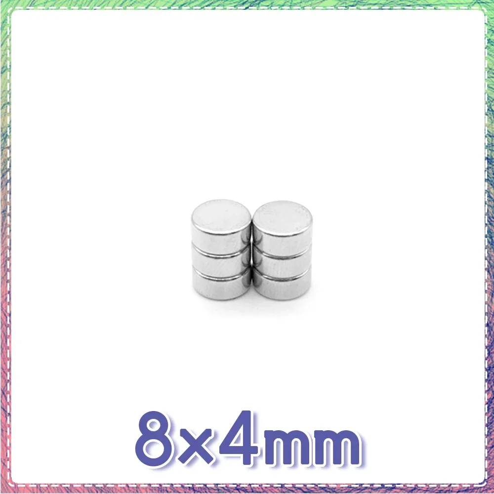 20/50/100/150/200/300PCS 8x4 Small Round Powerful Magnet N35 Neodymium Magnet Disc 8x4mm Permanent Rare Earth Magnet Strong 8*4