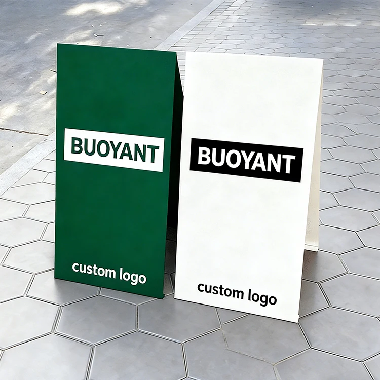 Shop Store A-Frame Stand Business Sign for Outdoor Indoor Advertising Double Sided Sandwich Board Pavement a Frame Sidewalk Sign