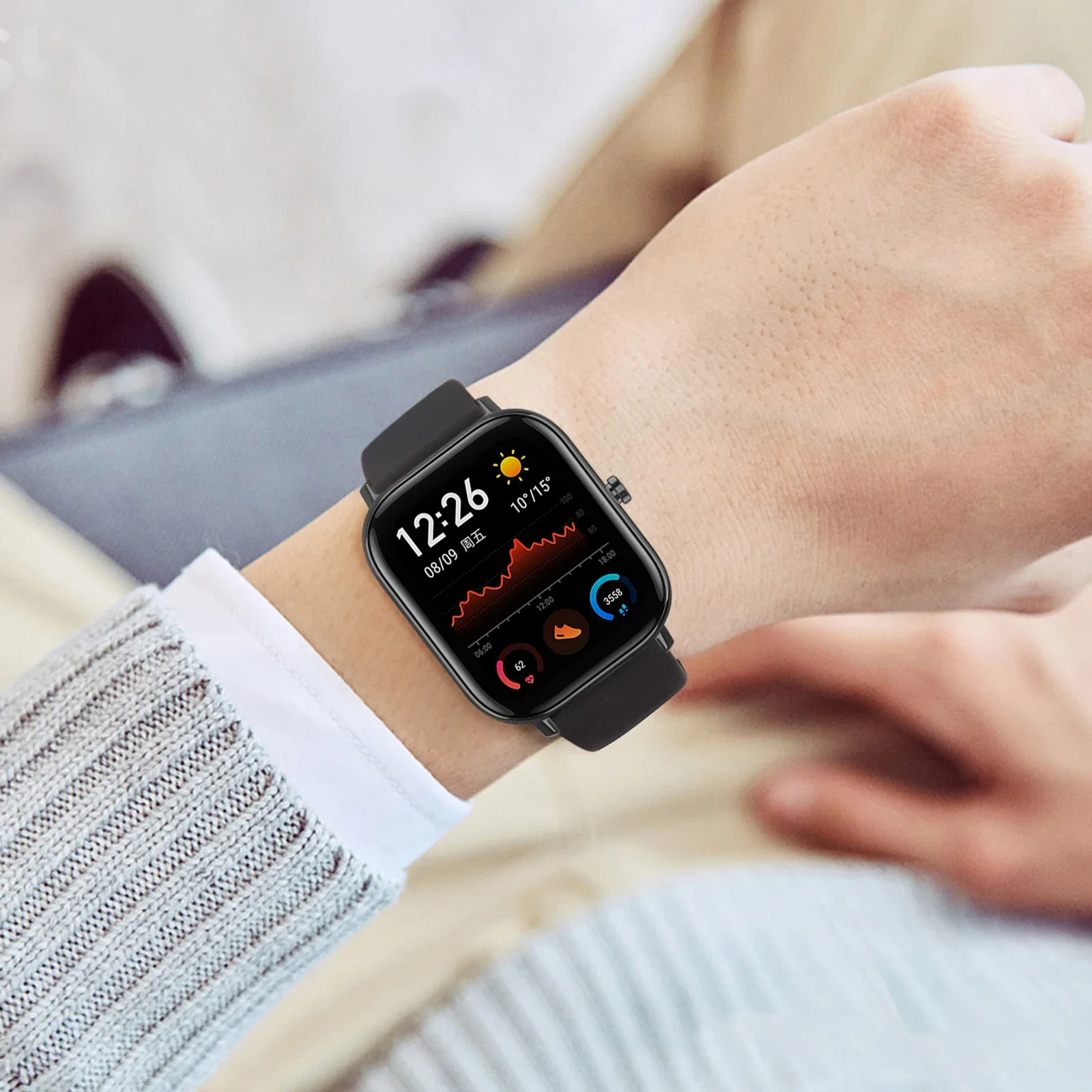 حزام ل Amazfit GTS 2 فرقة صغيرة سيليكون سوار حزام الساعات ل Amazfit GTS 3 حزام ل Amazfit Bip Lite/Bip 1S/Bip 2/GTR 42 مللي متر