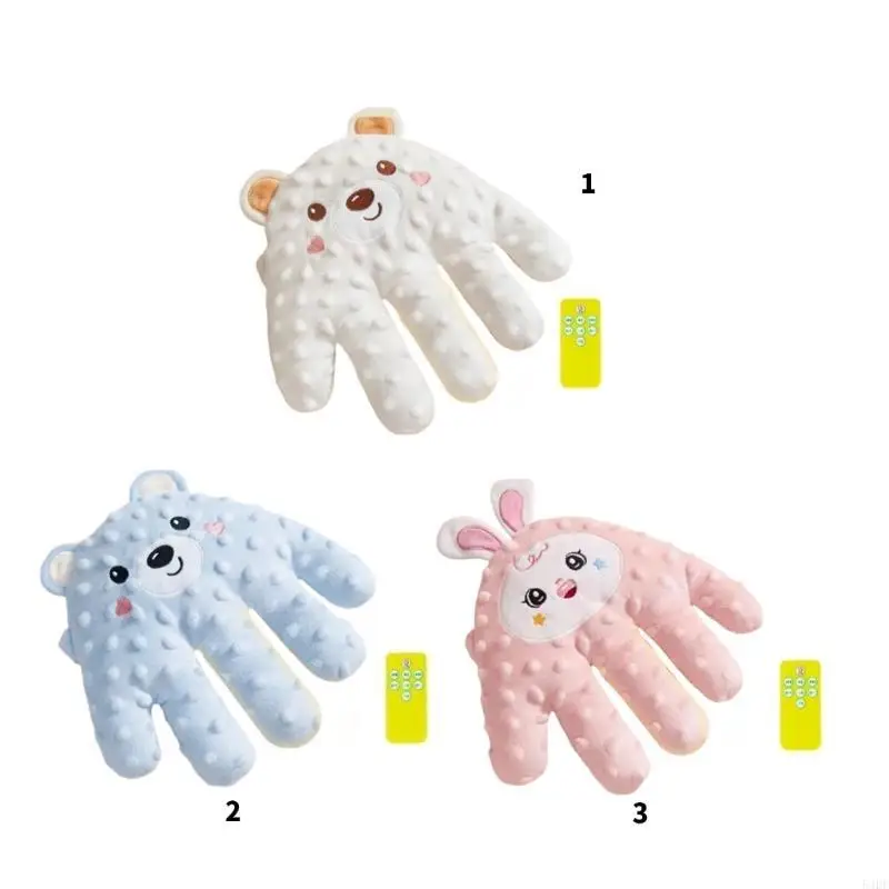54DF لعبة دمية يد مهدئة للرضع أثناء النوم لتهدئة واسترخاء الطفل #3