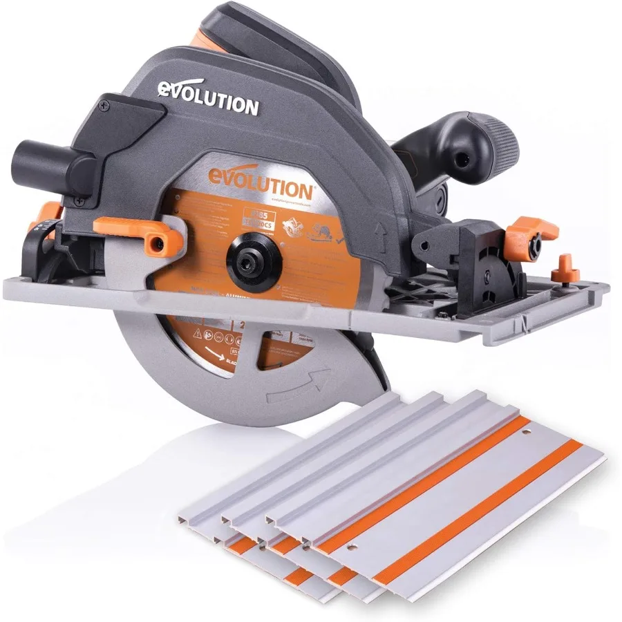

Power Tools R185CCSX Multi-Material Circular Track Saw Kit with 40" Track Included TCT Blade Included Cuts Wood Plast