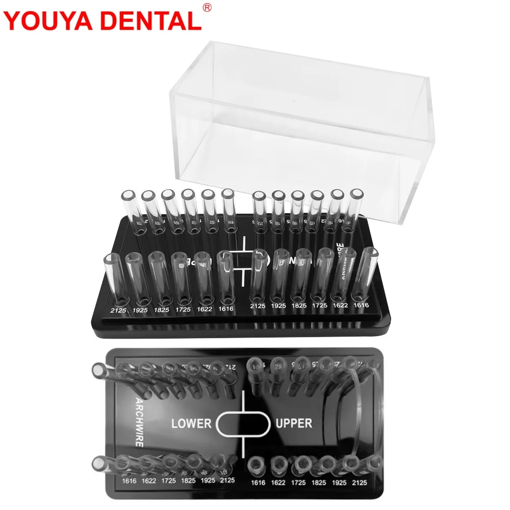 Dental Orthodontic Wire Holder Stand Dentistry Acrylic Ortho Arch Wires Organizer Container Dentist Archwire Storage Case Box