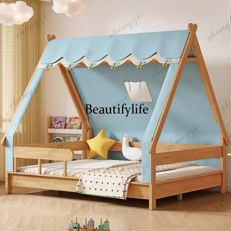 Luxuce Canopy Kids Beds Safety Expandable White Design Modern Kids Bed Princess Single Custom Lettino Per Bambini Furniture Home