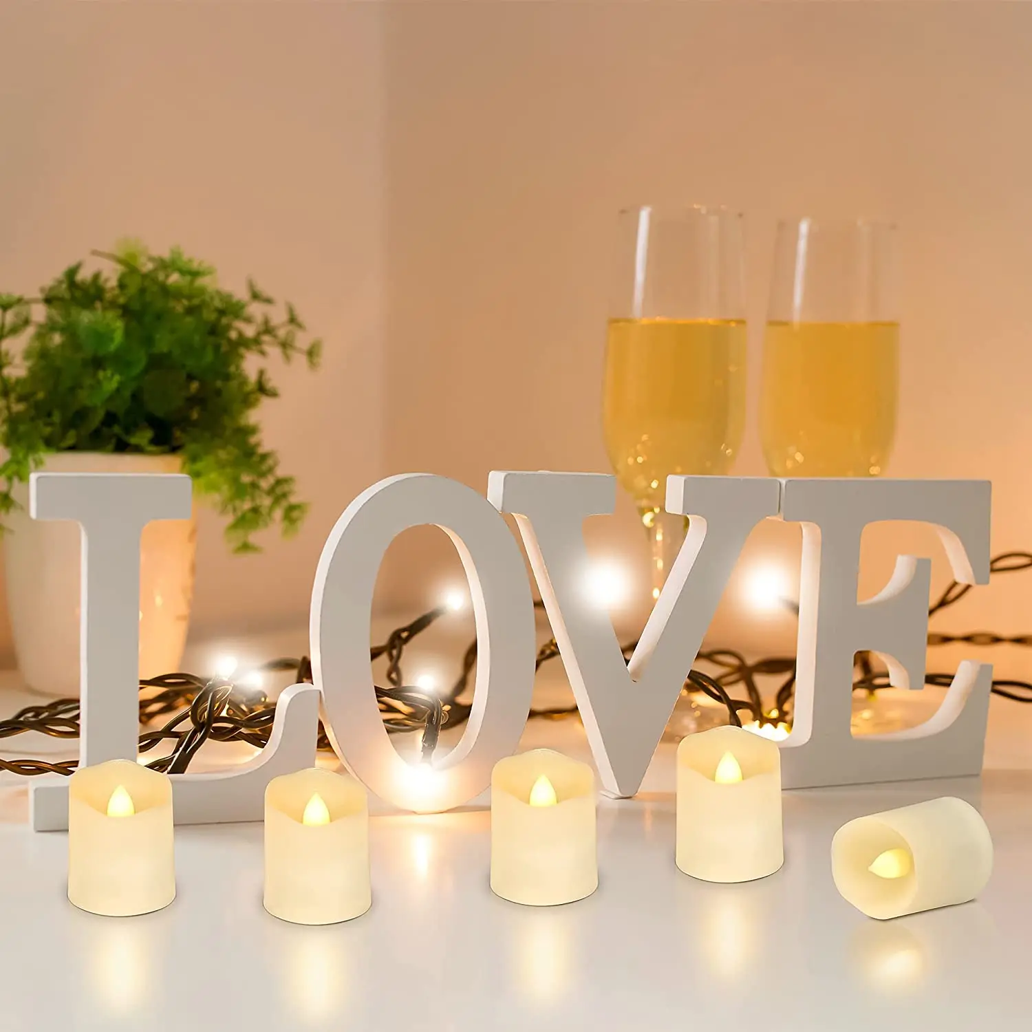 FPOO Flameless LED Tea Candle With Battery Flicker Tealight Timer Remote Birthday Home Decor Festival Decoration wedding Candles