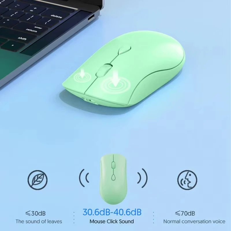 

Xiaomi 2,4G Беспроводная Bluetooth-мышь Перезаряжаемая портативная офисная бесшумная игровая двухрежимная мышь для ПК Android IOS